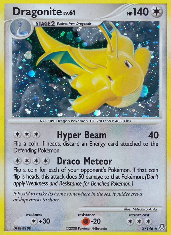 Dragonite (2/146) (National Championship Staff) [Diamond & Pearl: Legends Awakened] | Odin's Place