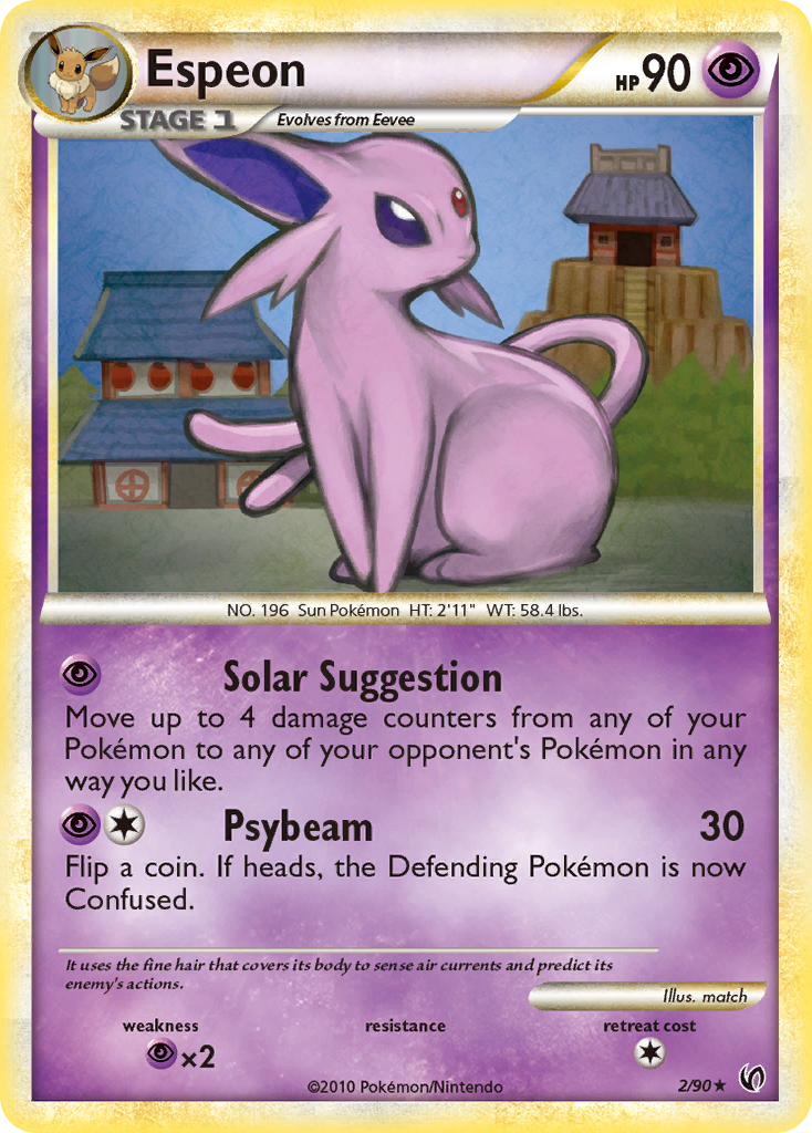 Espeon (2/90) (Theme Deck Exclusive) [HeartGold & SoulSilver: Undaunted] | Odin's Place
