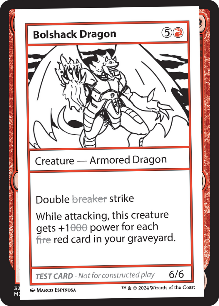 Bolshack Dragon [Mystery Booster 2 Playtest Cards] | Dragon's Lair Comics and Fantasy Houston TX