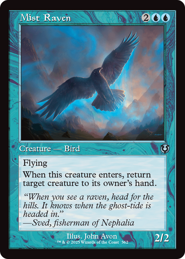 Mist Raven (Retro Frame) [Innistrad Remastered] | Dragon's Lair Comics and Fantasy Houston TX