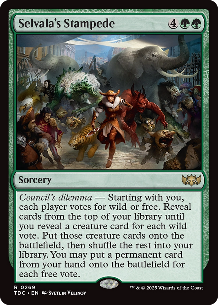 Selvala's Stampede [Tarkir: Dragonstorm Commander] | Dragon's Lair Comics and Fantasy Houston TX