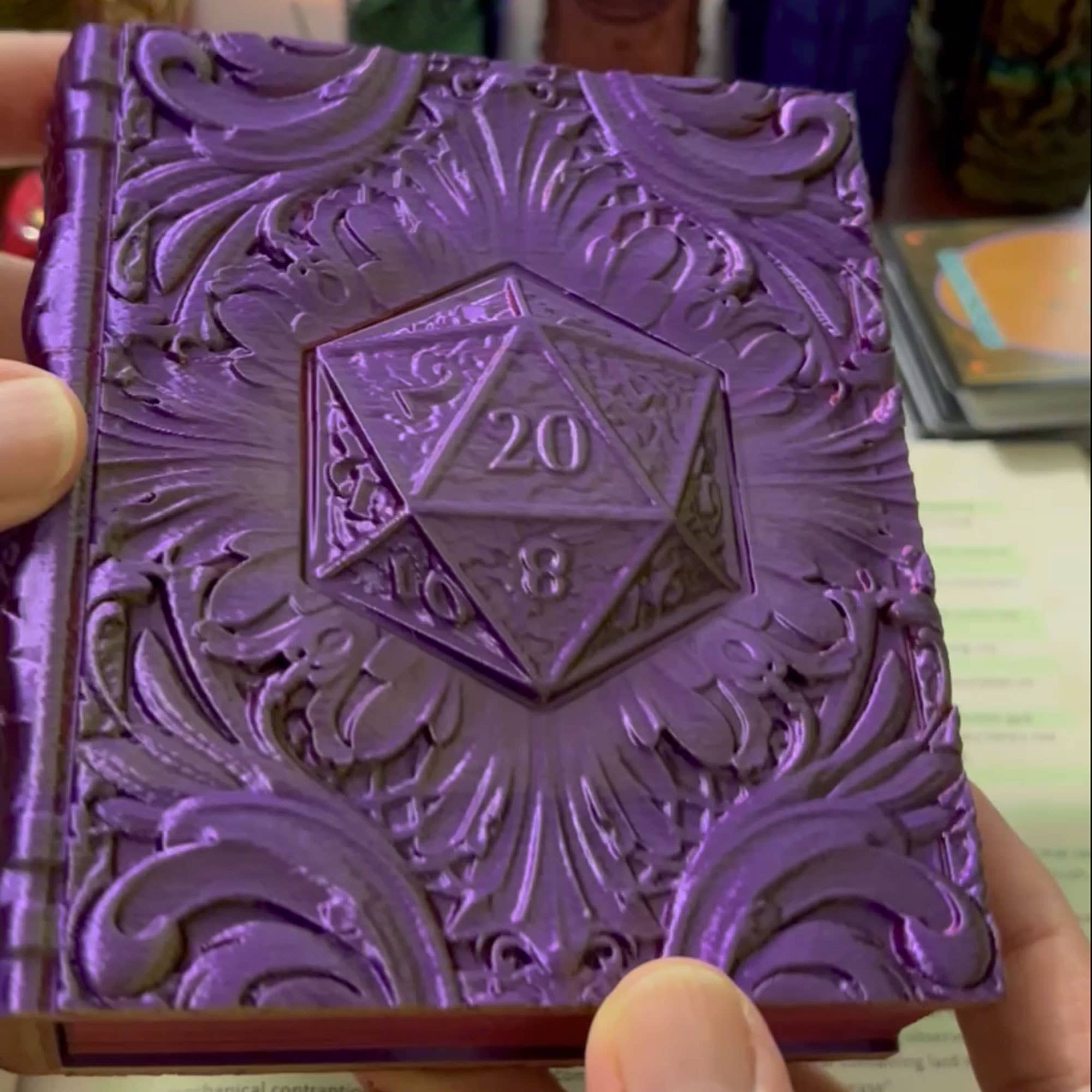 D20 Storage Tome for TTRPG, MTG, Pokemon, D&D Gaming! | Dragon's Lair Comics and Fantasy Houston TX