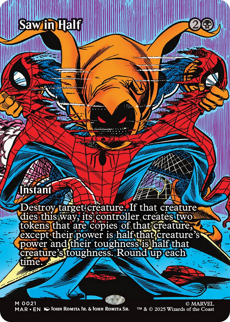 Saw in Half (Borderless) [Marvel's Spider-Man: Eternal-Legal] | Dragon's Lair Comics and Fantasy Houston TX