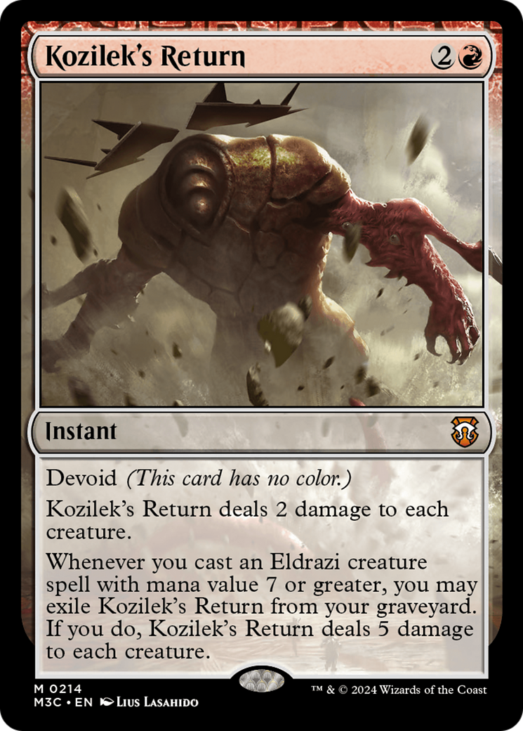 Kozilek's Return (Ripple Foil) [Modern Horizons 3 Commander] | Dragon's Lair Comics and Fantasy Houston TX