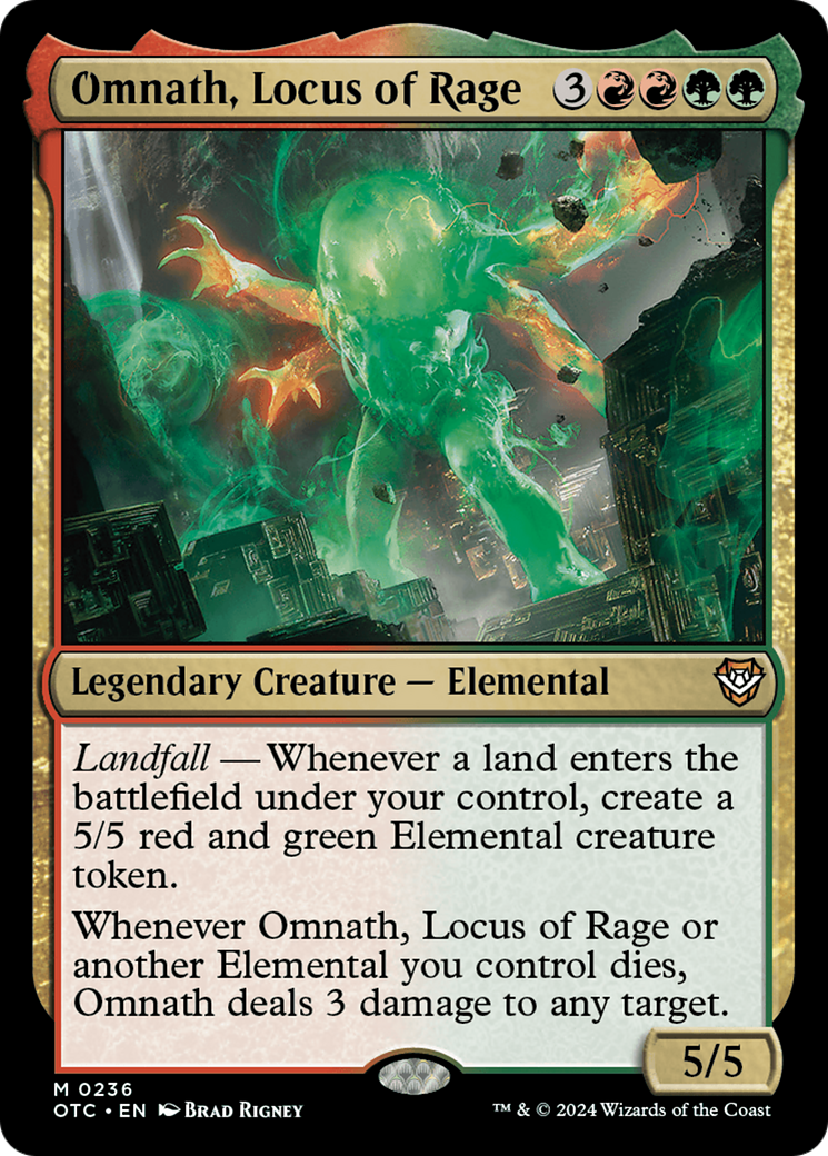 Omnath, Locus of Rage [Outlaws of Thunder Junction Commander] | Dragon's Lair Comics and Fantasy Houston TX