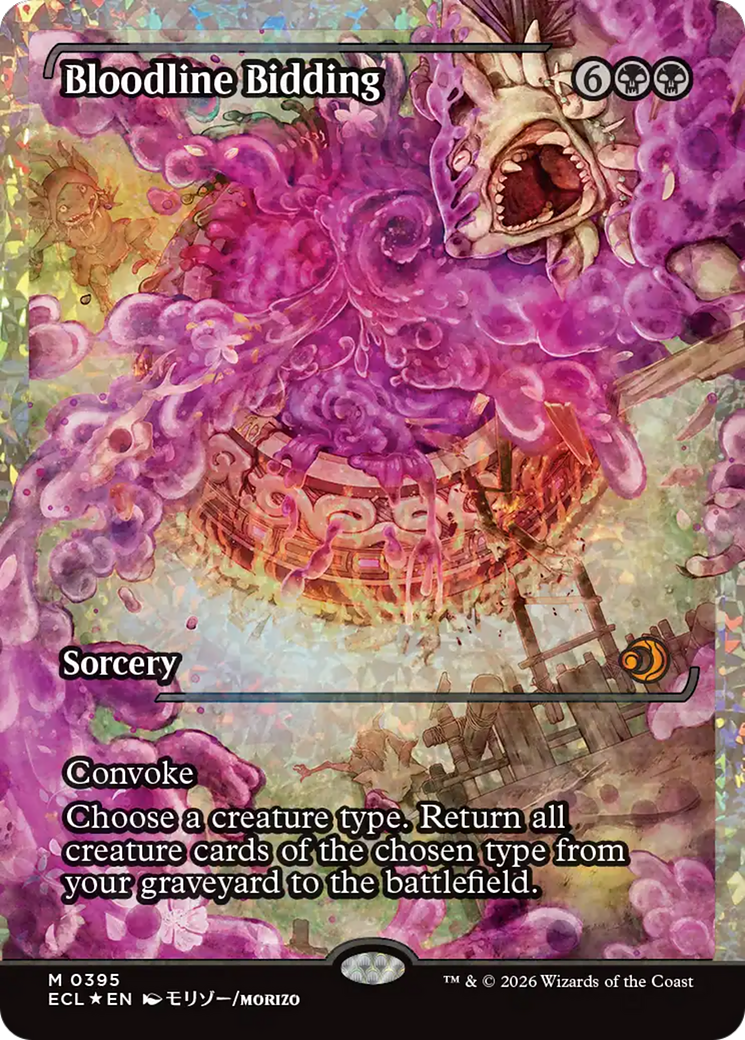 Bloodline Bidding (Showcase) (Fracture Foil) [Lorwyn Eclipsed] | Odin's Place