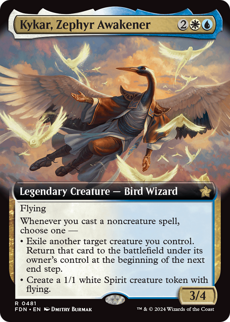 Kykar, Zephyr Awakener (Extended Art) [Foundations] | Dragon's Lair Comics and Fantasy Houston TX