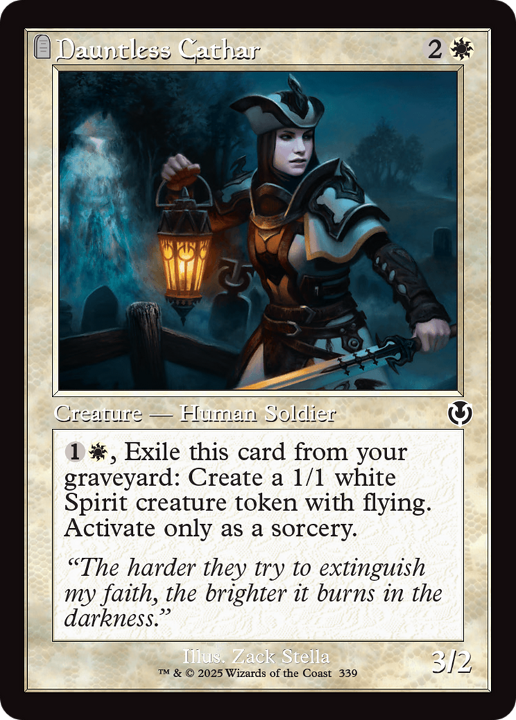 Dauntless Cathar (Retor Frame) [Innistrad Remastered] | Dragon's Lair Comics and Fantasy Houston TX