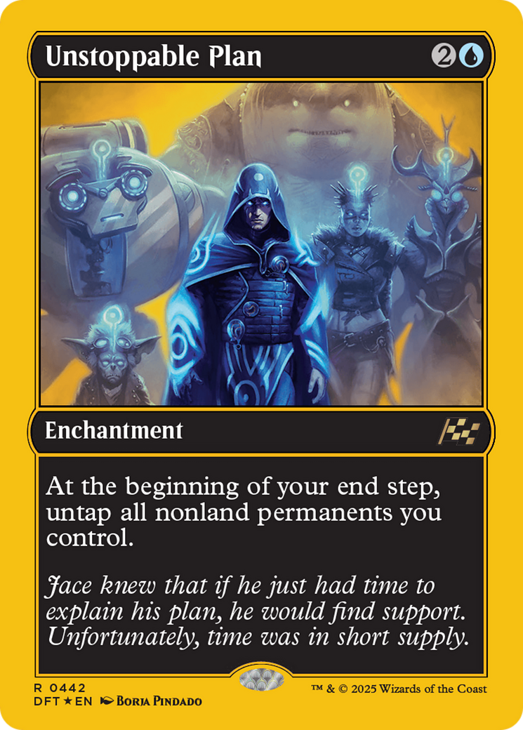 Unstoppable Plan (First-Place Foil) [Aetherdrift] | Dragon's Lair Comics and Fantasy Houston TX