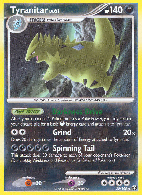 Tyranitar (30/100) (Theme Deck Exclusive) [Diamond & Pearl: Stormfront] | Odin's Place