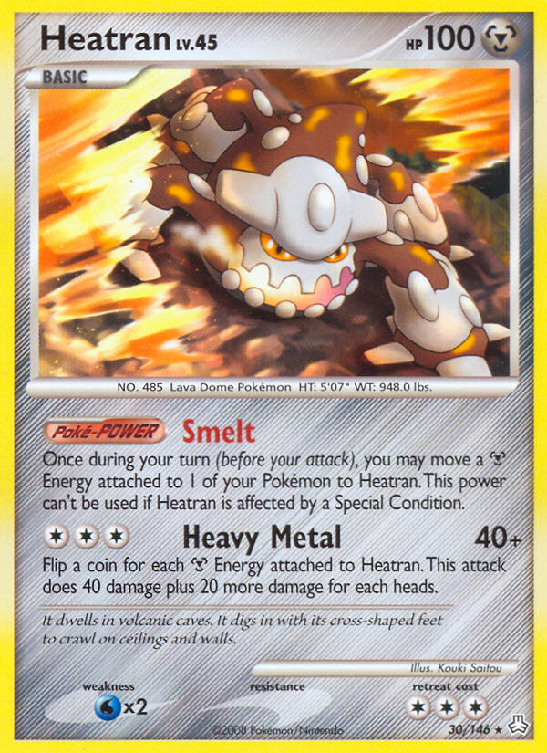 Heatran (30/146) (Theme Deck Exclusive) [Diamond & Pearl: Legends Awakened] | Odin's Place