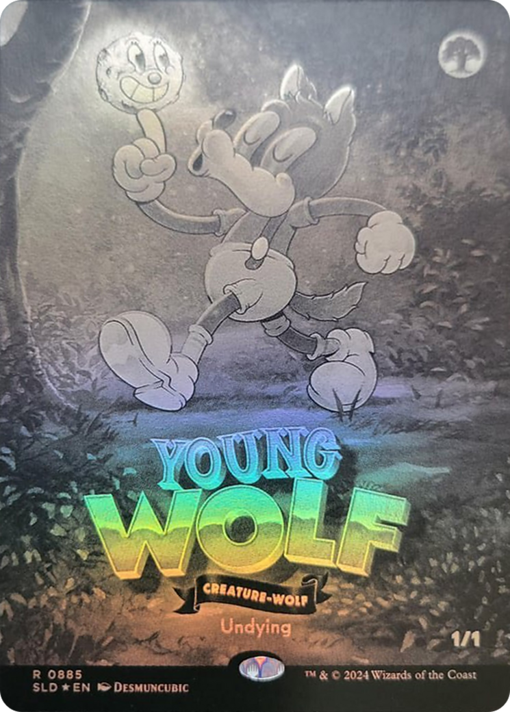 Young Wolf (Black & White Foil) [Secret Lair Drop Series] | Dragon's Lair Comics and Fantasy Houston TX