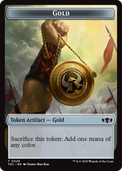 Elemental (0016) // Gold Double-Sided Token [Tarkir: Dragonstorm Commander Tokens] | Dragon's Lair Comics and Fantasy Houston TX