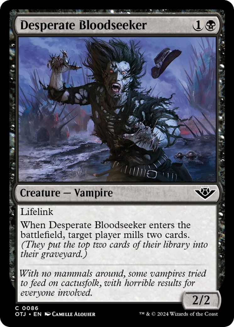 Desperate Bloodseeker [Outlaws of Thunder Junction] | Dragon's Lair Comics and Fantasy Houston TX