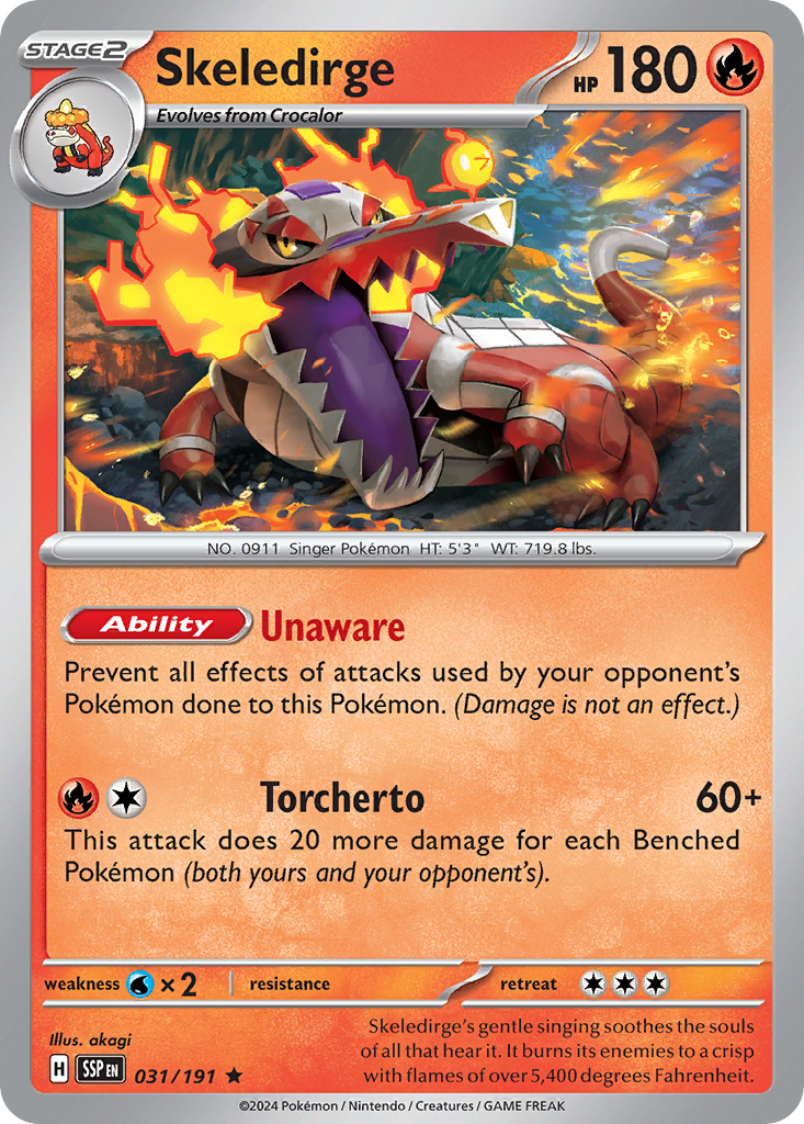 Skeledirge (031/191) [Scarlet & Violet: Surging Sparks] | Odin's Place