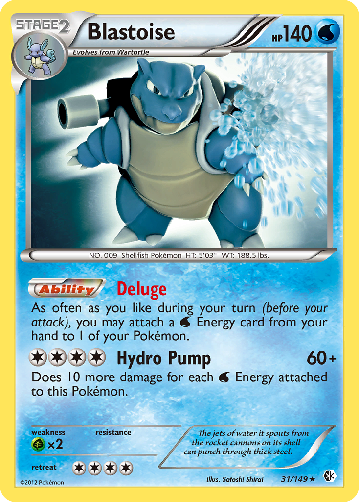 Blastoise (31/149) (Theme Deck Exclusive) [Black & White: Boundaries Crossed] | Odin's Place