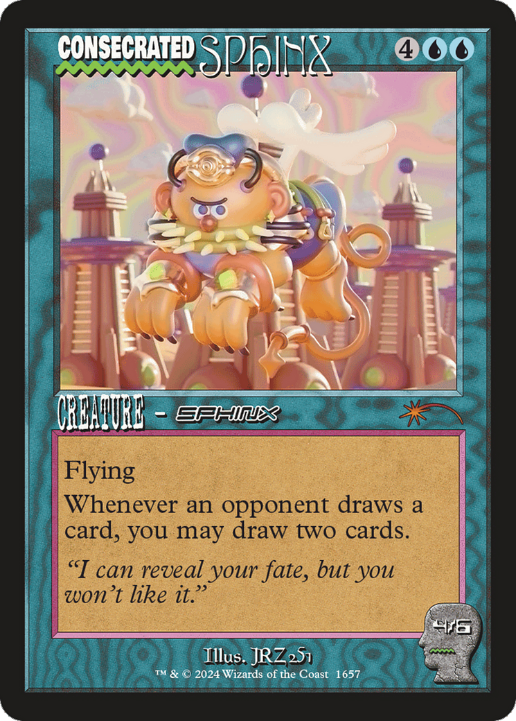 Consecrated Sphinx (1657) (Rainbow Foil) [Secret Lair Drop Series] | Dragon's Lair Comics and Fantasy Houston TX