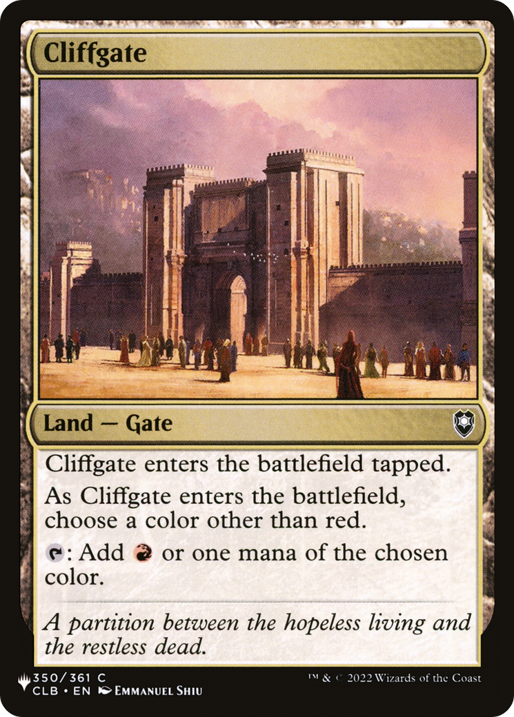Cliffgate [The List] | Dragon's Lair Comics and Fantasy Houston TX
