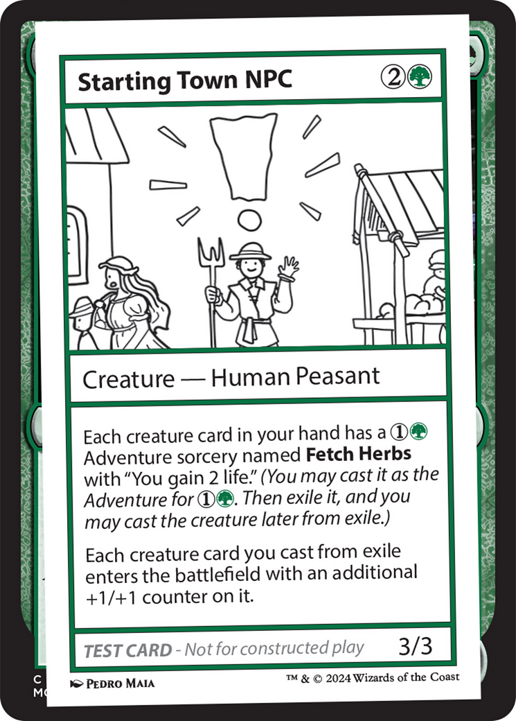 Starting Town NPC [Mystery Booster 2 Playtest Cards] | Dragon's Lair Comics and Fantasy Houston TX