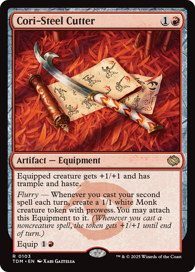 Cori-Steel Cutter (Borderless) [Tarkir: Dragonstorm] | Dragon's Lair Comics and Fantasy Houston TX