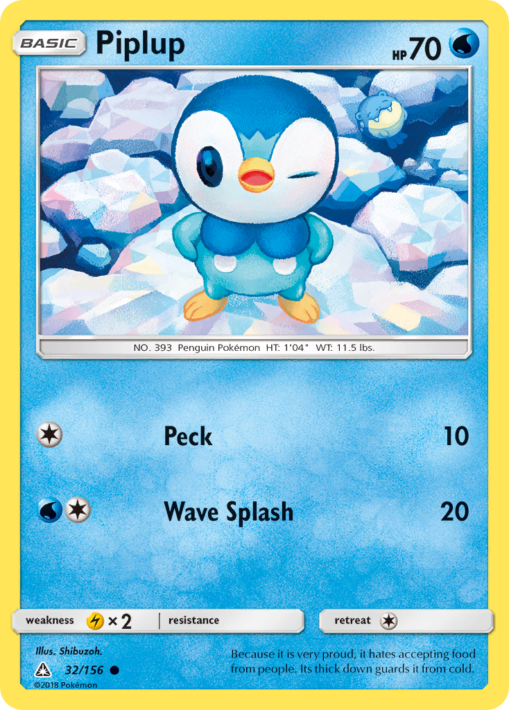 Piplup (32/156) (Toys R Us Promo) [Sun & Moon: Ultra Prism] | Odin's Place