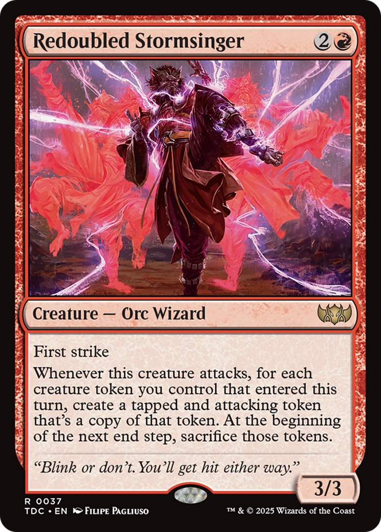 Redoubled Stormsinger [Tarkir: Dragonstorm Commander] | Dragon's Lair Comics and Fantasy Houston TX