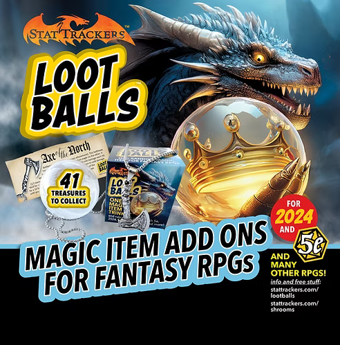 Stat Trackers: Loot Balls (D&D / Fantasy RPG accessory) | Odin's Place
