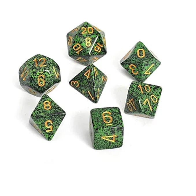 Chessex Speckled Poly Set Golden Recon Poly 7 Set | Dragon's Lair Comics and Fantasy Houston TX