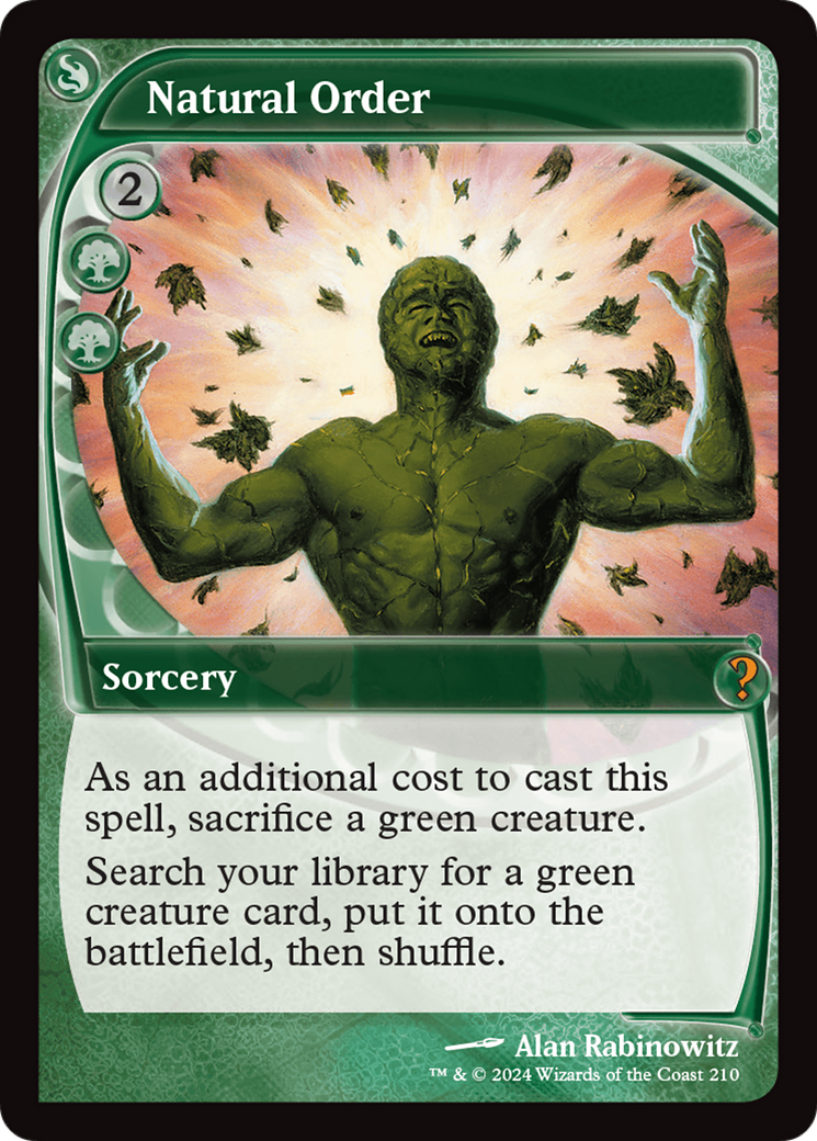 Natural Order (Future Sight) [Mystery Booster 2] | Dragon's Lair Comics and Fantasy Houston TX