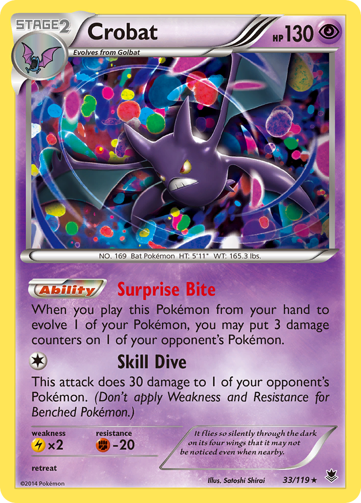 Crobat (33/119) (Cosmos Holo) [XY: Phantom Forces] | Odin's Place