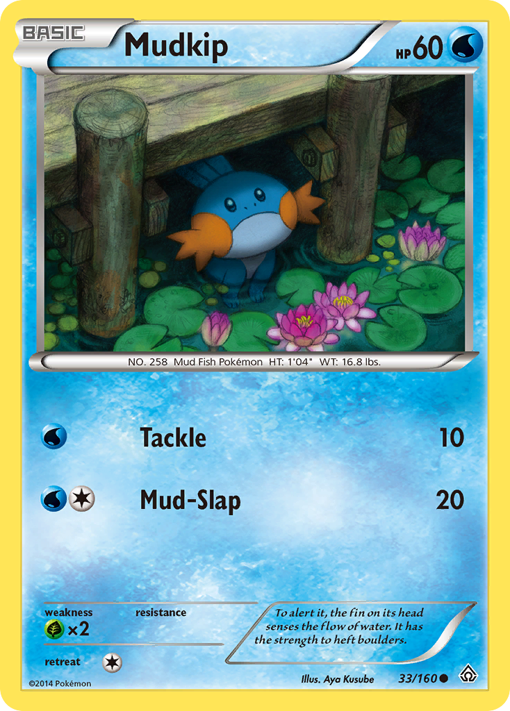 Mudkip (33/160) (Sheen Holo) [XY: Primal Clash] | Odin's Place