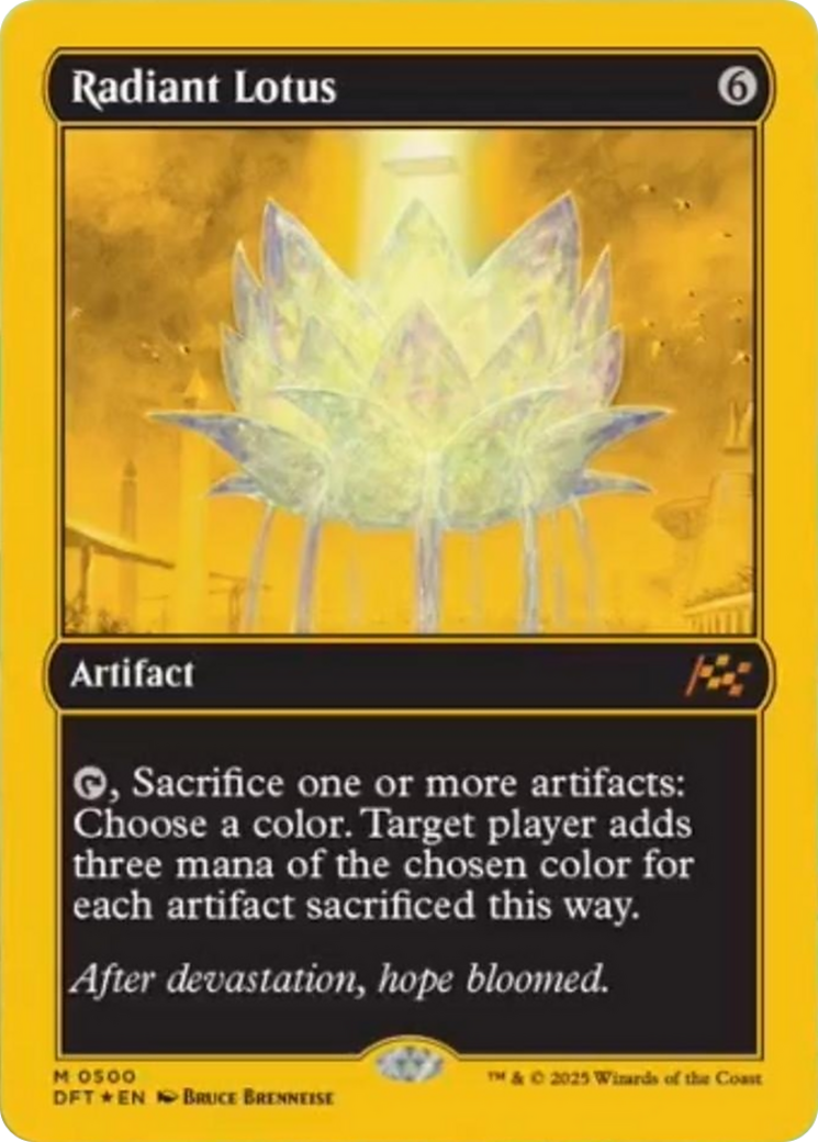 Radiant Lotus (First-Place Foil) [Aetherdrift] | Dragon's Lair Comics and Fantasy Houston TX