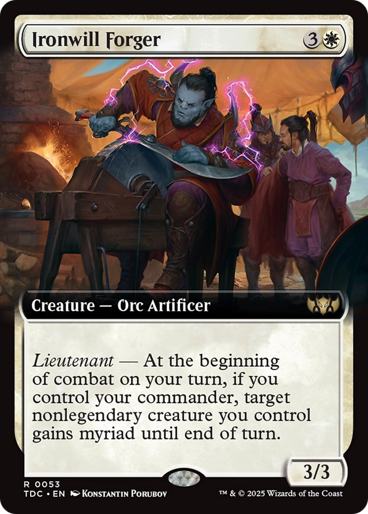 Ironwill Forger (Extended Art) [Tarkir: Dragonstorm Commander] | Dragon's Lair Comics and Fantasy Houston TX