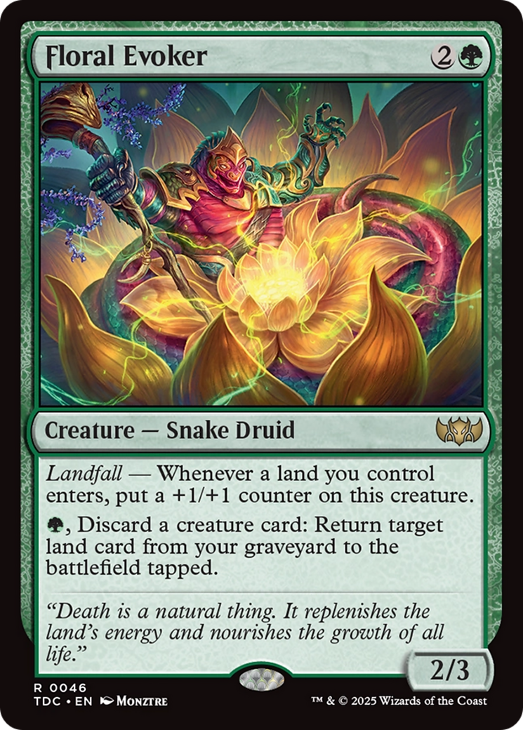 Floral Evoker [Tarkir: Dragonstorm Commander] | Dragon's Lair Comics and Fantasy Houston TX
