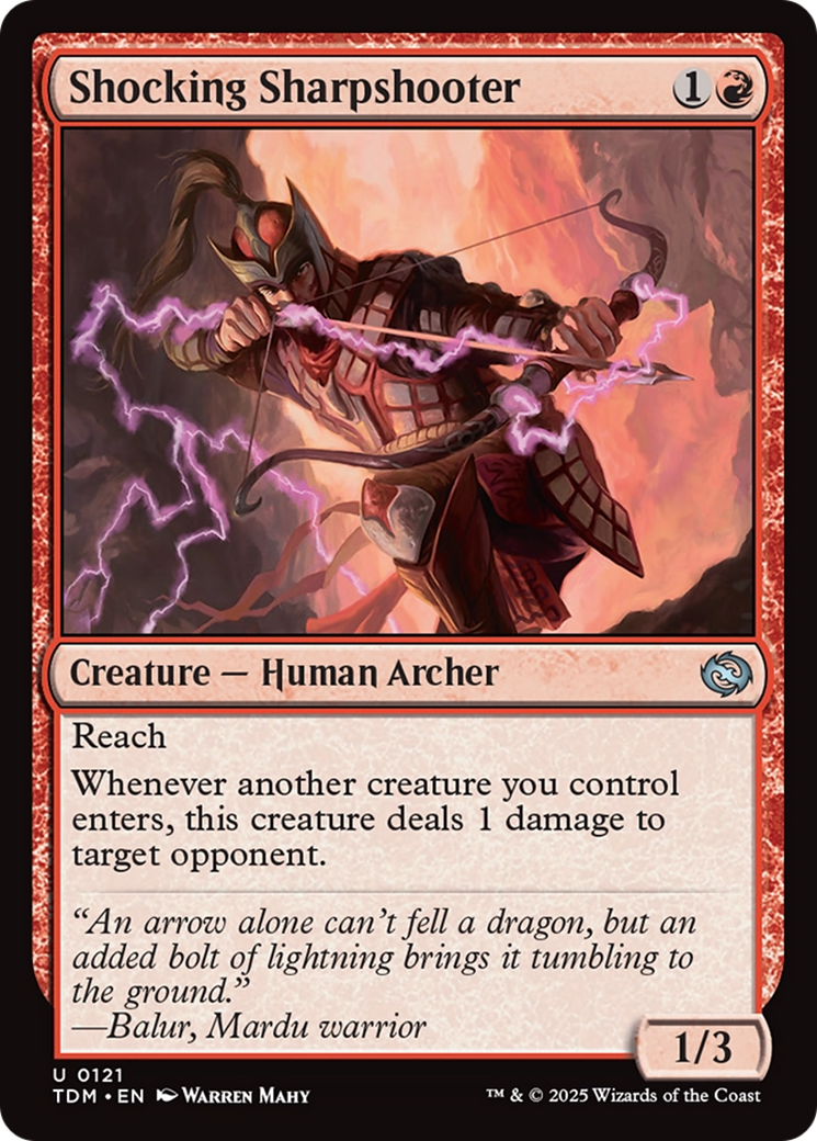 Shocking Sharpshooter [Tarkir: Dragonstorm] | Dragon's Lair Comics and Fantasy Houston TX