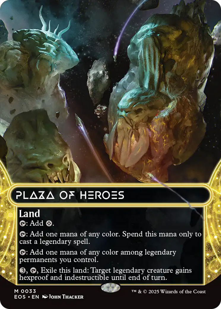 Plaza of Heroes (0033) (Borderless) [Edge of Eternities: Stellar Sights] | Dragon's Lair Comics and Fantasy Houston TX