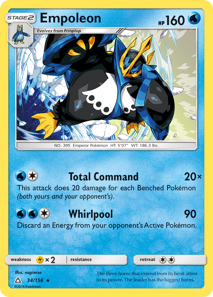 Empoleon (34/156) (League Promo) [Sun & Moon: Ultra Prism] | Odin's Place