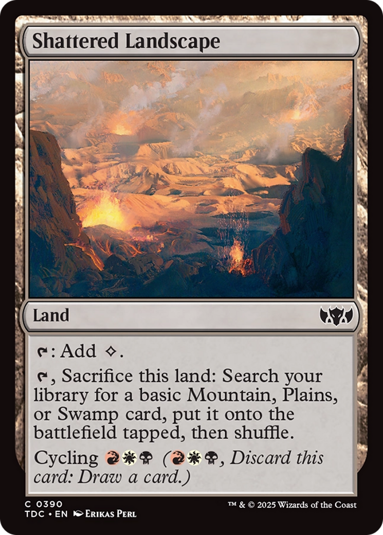 Shattered Landscape [Tarkir: Dragonstorm Commander] | Dragon's Lair Comics and Fantasy Houston TX