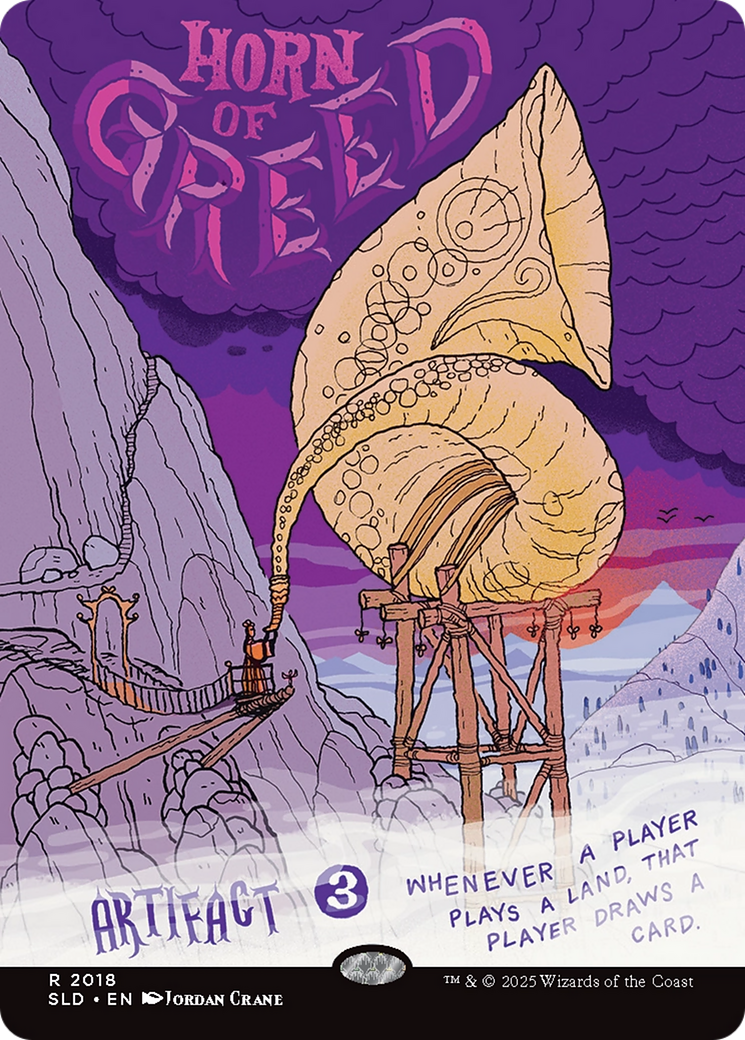 Horn of Greed (Rainbow Foil) [Secret Lair Drop Series] | Dragon's Lair Comics and Fantasy Houston TX