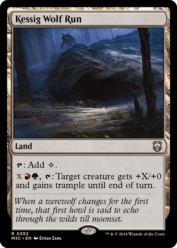 Kessig Wolf Run (Ripple Foil) [Modern Horizons 3 Commander] | Dragon's Lair Comics and Fantasy Houston TX