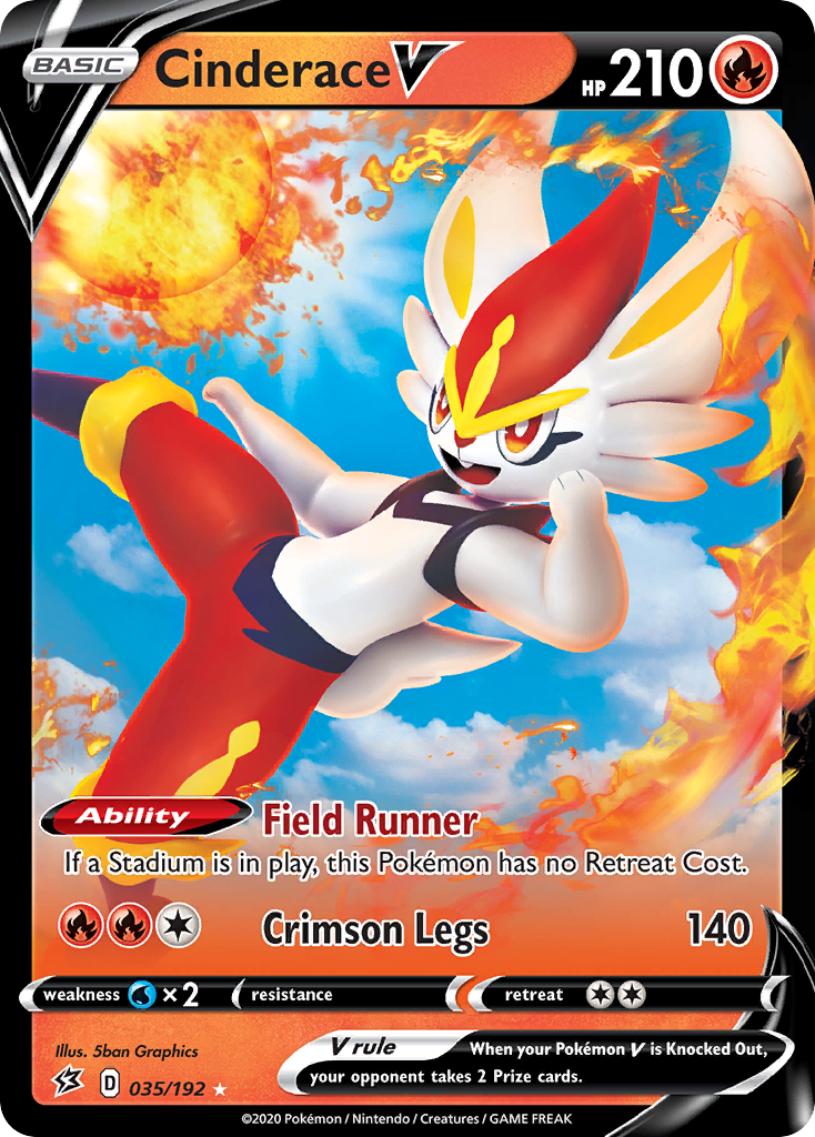 Cinderace V (035/192) [Sword & Shield: Rebel Clash] | Odin's Place