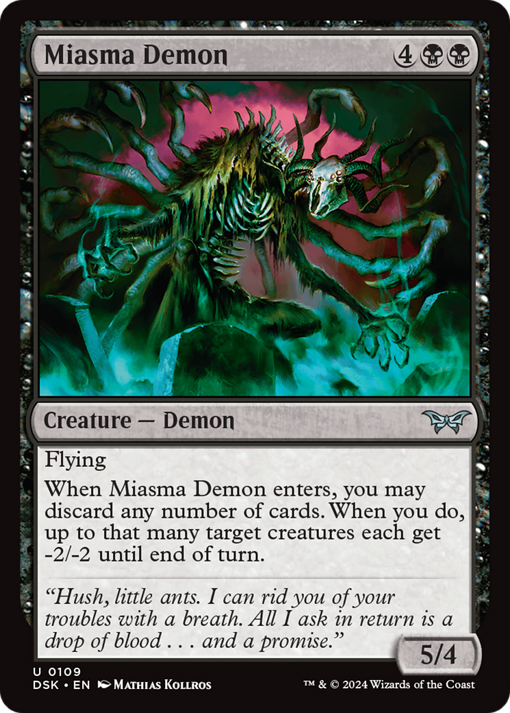 Miasma Demon [Duskmourn: House of Horror] | Dragon's Lair Comics and Fantasy Houston TX