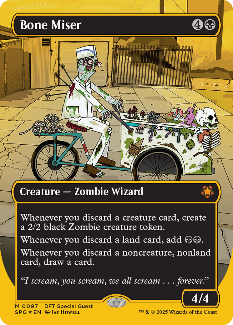 Bone Miser (Borderless) (First-Place Foil) [Aetherdrift Special Guests] | Dragon's Lair Comics and Fantasy Houston TX