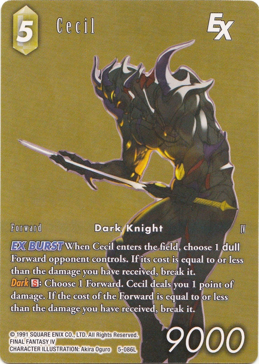 Cecil EX (Full Art) (Deck Exclusive) [Opus V] | Odin's Place
