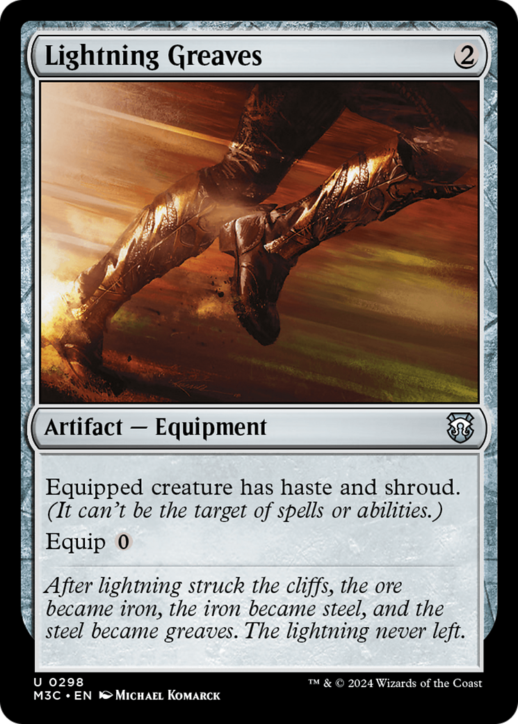 Lightning Greaves [Modern Horizons 3 Commander] | Dragon's Lair Comics and Fantasy Houston TX