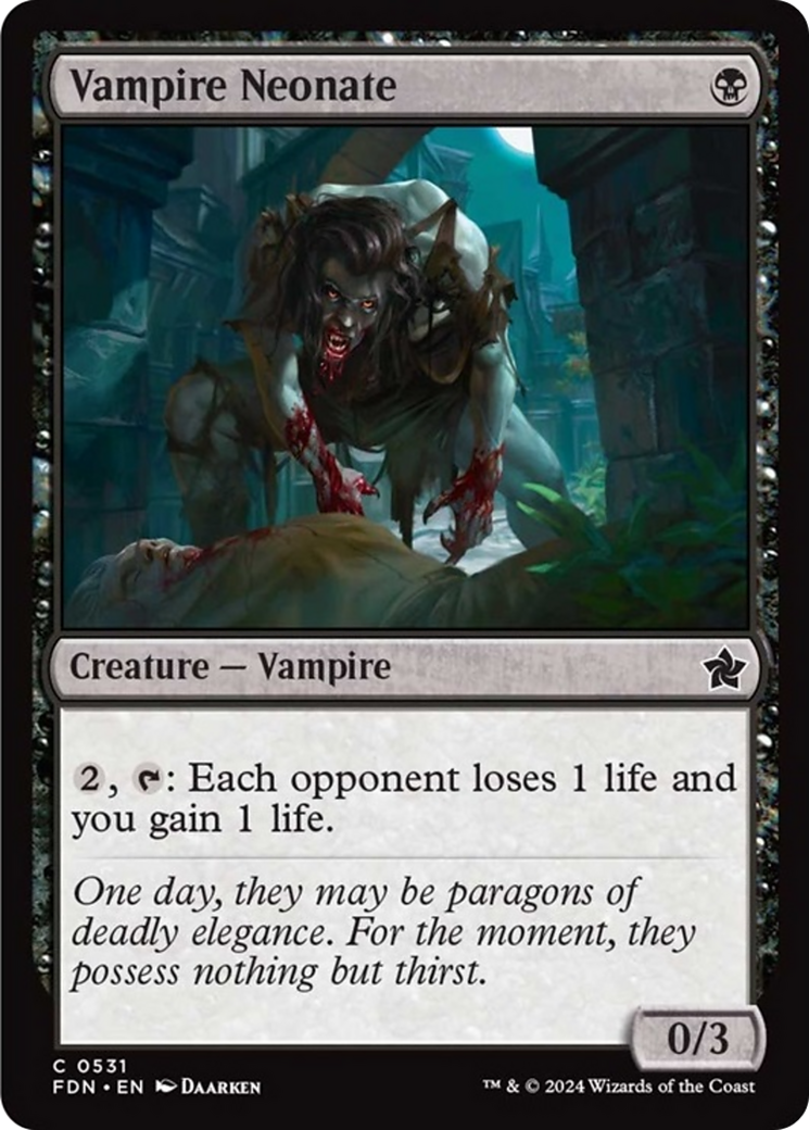 Vampire Neonate [Foundations] | Dragon's Lair Comics and Fantasy Houston TX