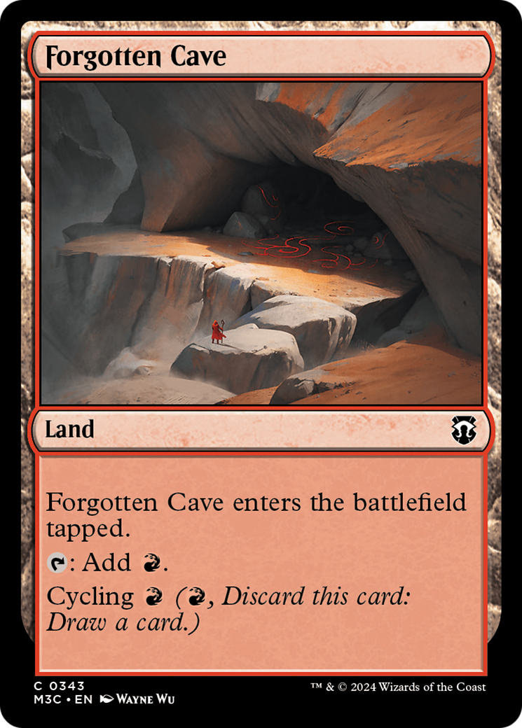 Forgotten Cave (Ripple Foil) [Modern Horizons 3 Commander] | Dragon's Lair Comics and Fantasy Houston TX