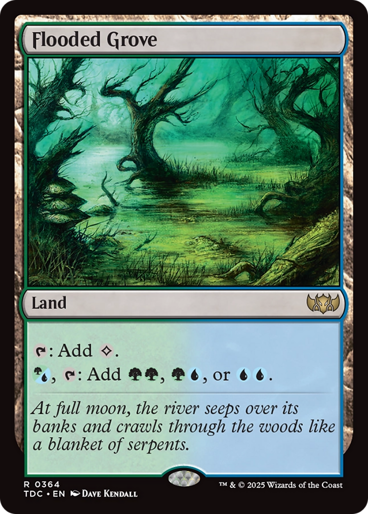 Flooded Grove [Tarkir: Dragonstorm Commander] | Dragon's Lair Comics and Fantasy Houston TX