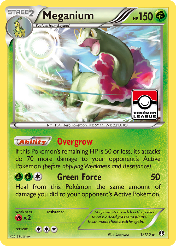 Meganium (3/122) (League Promo) [XY: BREAKpoint] | Odin's Place