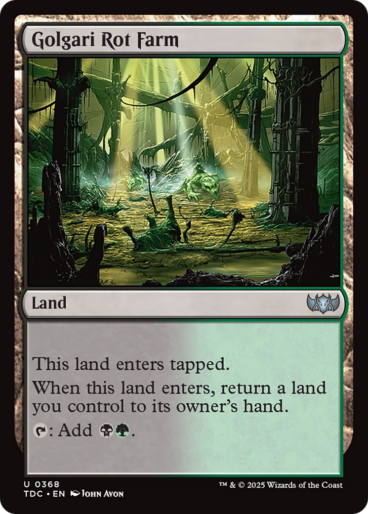 Golgari Rot Farm [Tarkir: Dragonstorm Commander] | Dragon's Lair Comics and Fantasy Houston TX